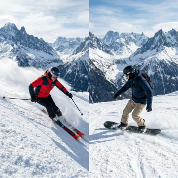 Wat is het verschil tussen skiën en snowboarden?