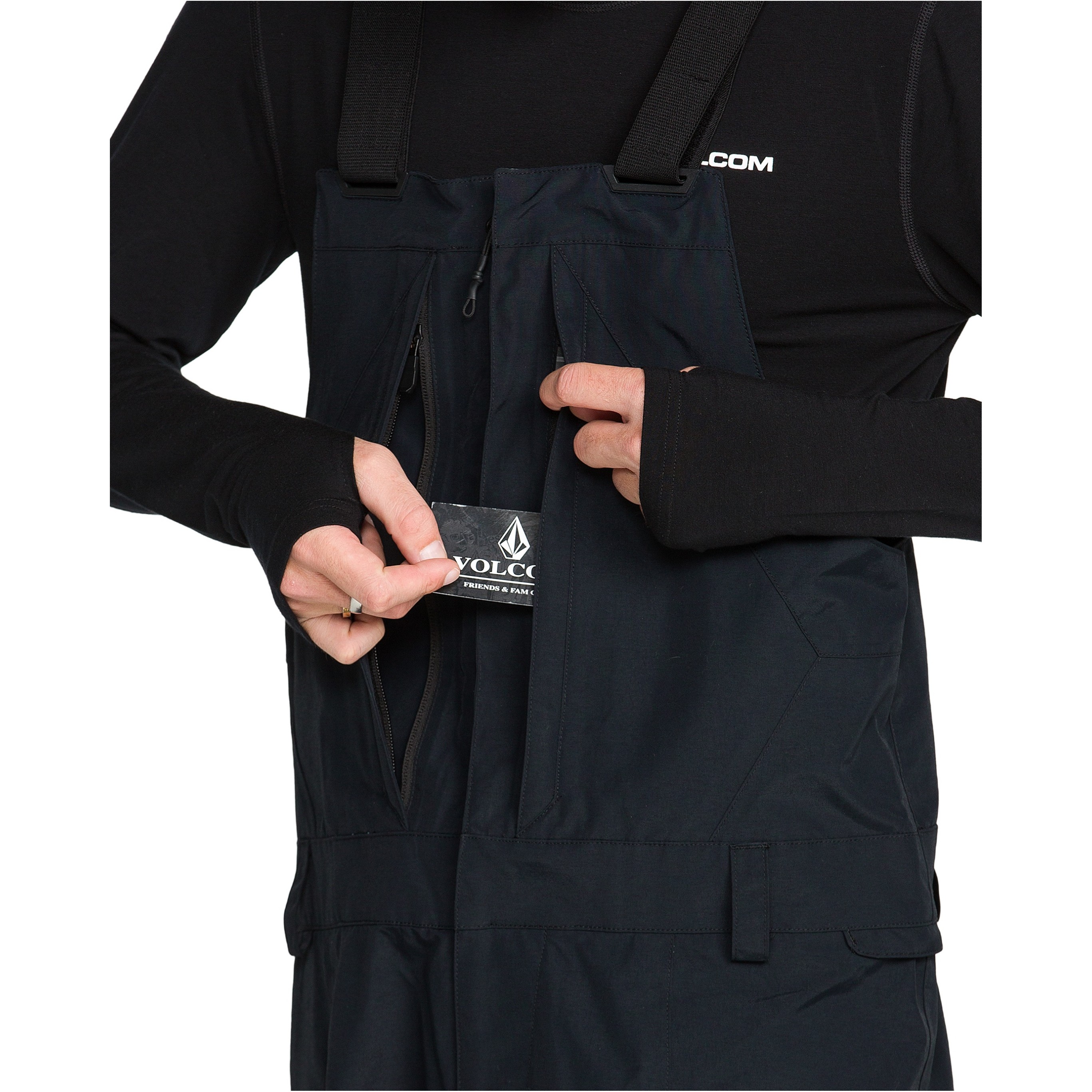  Volcom Rain Gore-Tex Bib Overall Black 