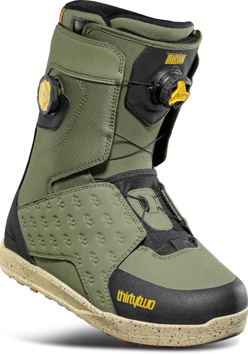 【thirtytwo】LASHED DOUBLE BOA BRADSHAW ThirtyTwo Lashed DB Bradshaw Olive/Black – Comfortabele All