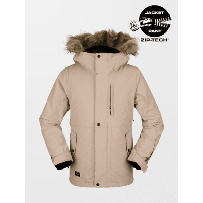Volcom So Minty Insulated kids jacket sand