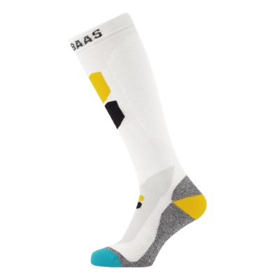 Poederbaas Technical Ski Socks Bamboo Freeride White