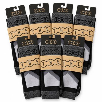 7x THE Premium Sock Black - Week Pack