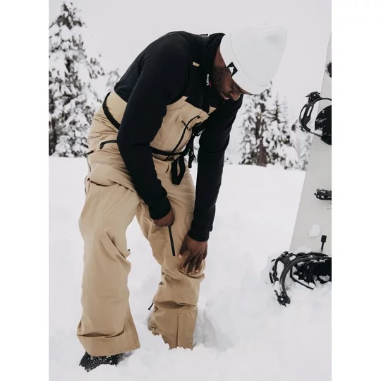  Burton [ak] Freebird GORE‑TEX 3L Stretch Bib Pants Summit Taupe 