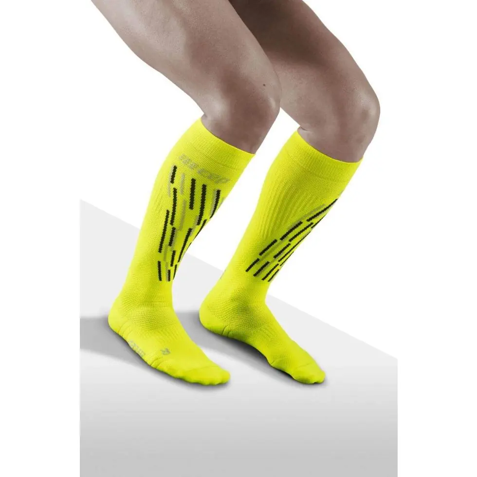 CEP Thermo Compression socks flash yellow - black