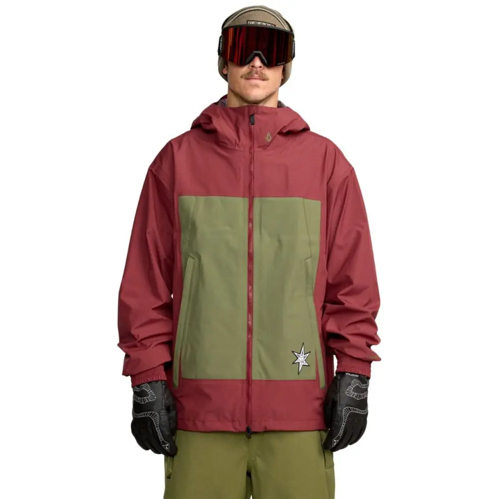 Volcom Arthur 3L Jacket burnt red