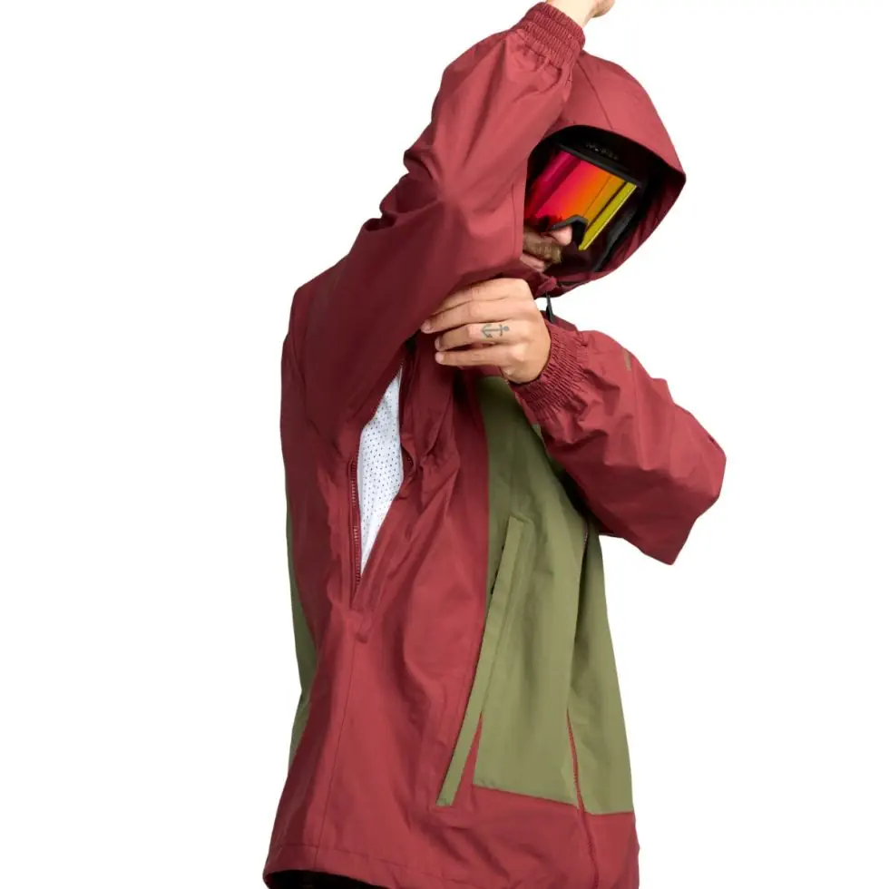 Volcom Arthur 3L Jacket burnt red
