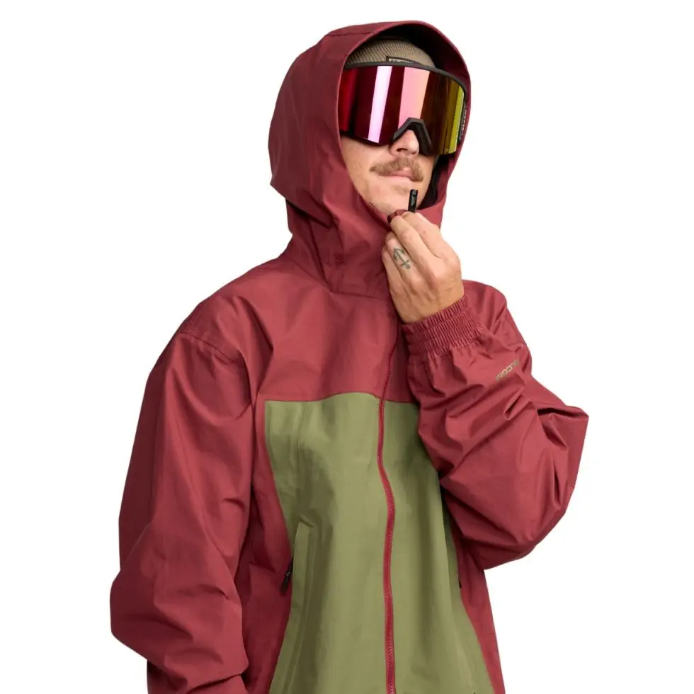 Volcom Arthur 3L Jacket burnt red