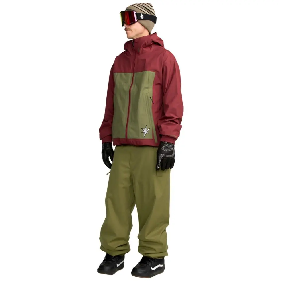 Volcom Arthur 3L Jacket burnt red
