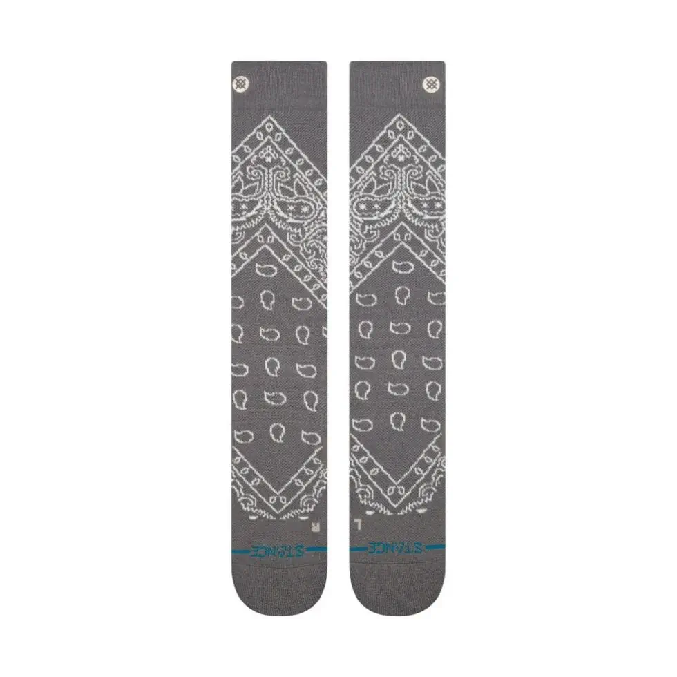 Stance Barrio Mid Wool Snow Darkgrey 