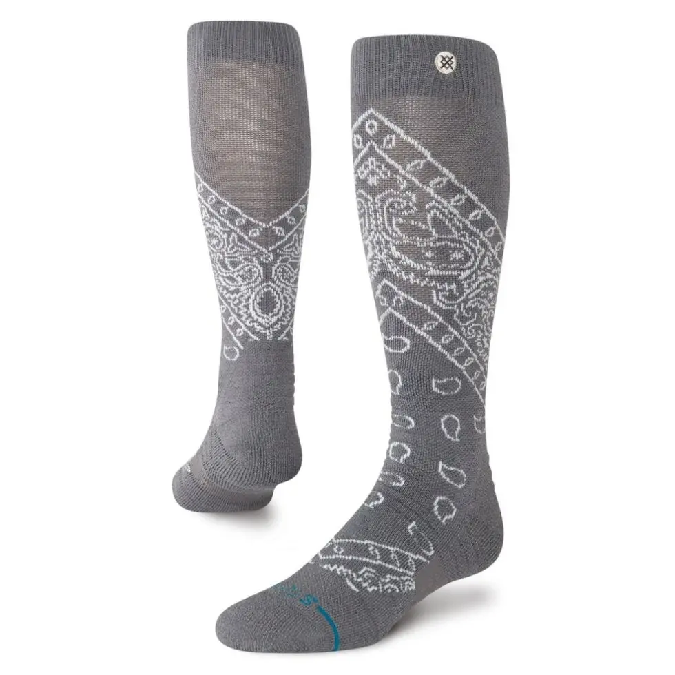 Stance Barrio Mid Wool Snow Darkgrey 