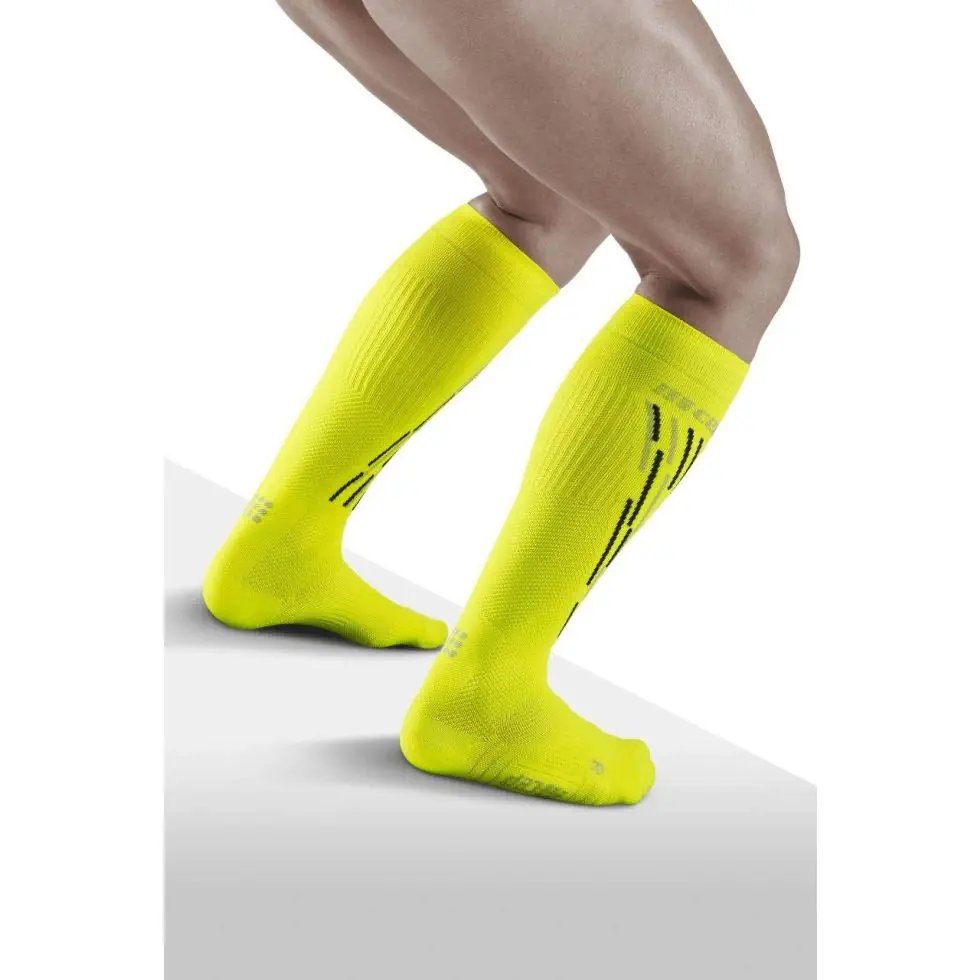 CEP Thermo Compression socks flash yellow - black