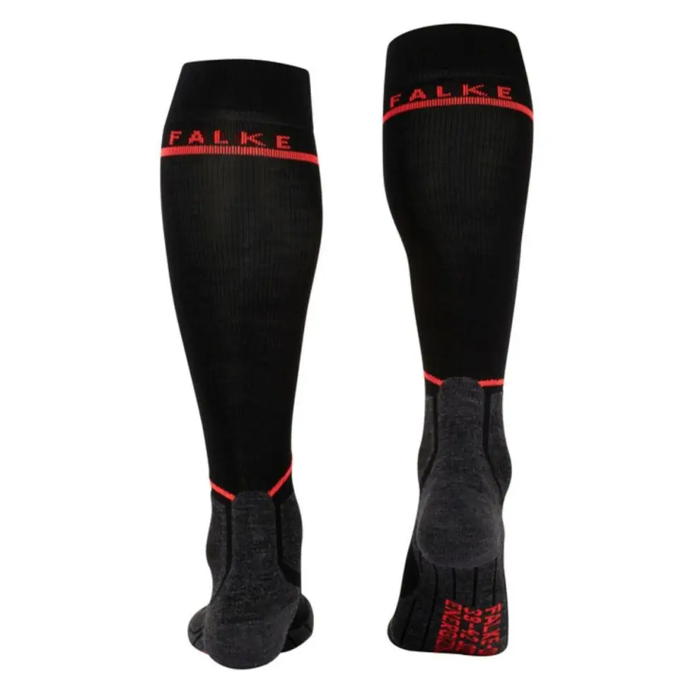 Falke SK Energizing women's compressie sokken black-neon red