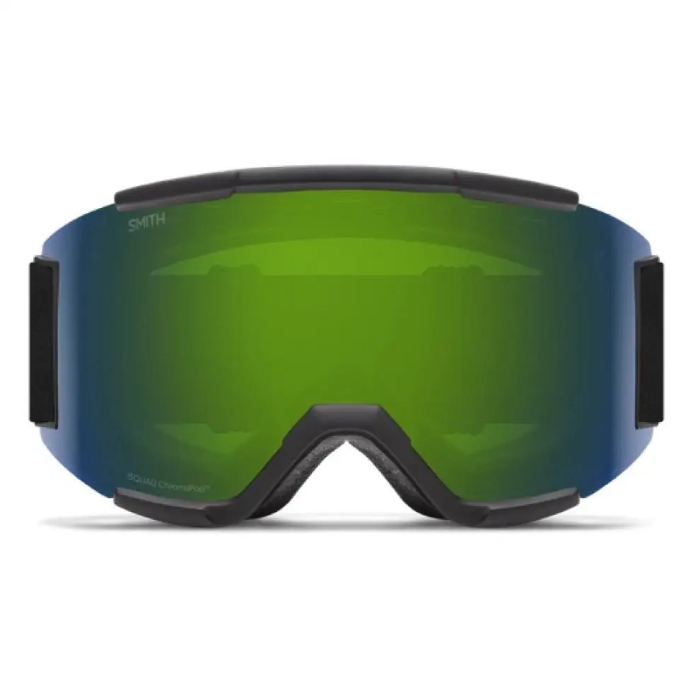 Smith Squad Black Chromapop Sun Green Mirror