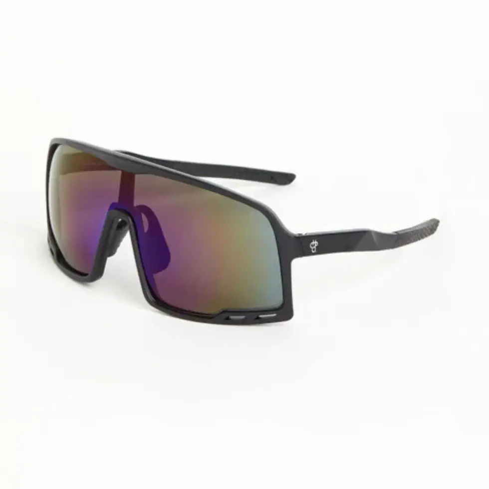 CHPO Henrik zonnebril matte black polarized purple mirror