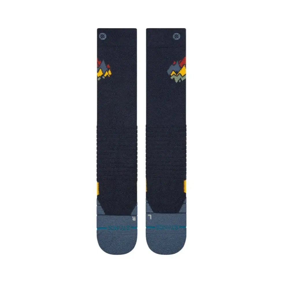 Stance Peaks Mid Wool Snow Navy
