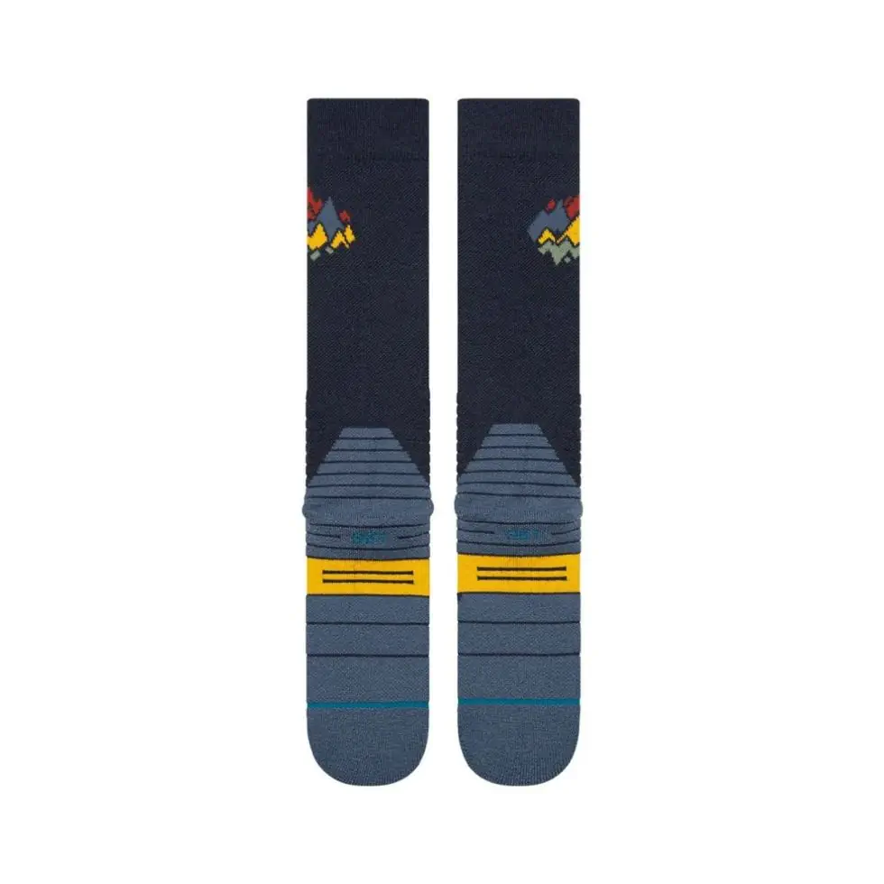 Stance Peaks Mid Wool Snow Navy