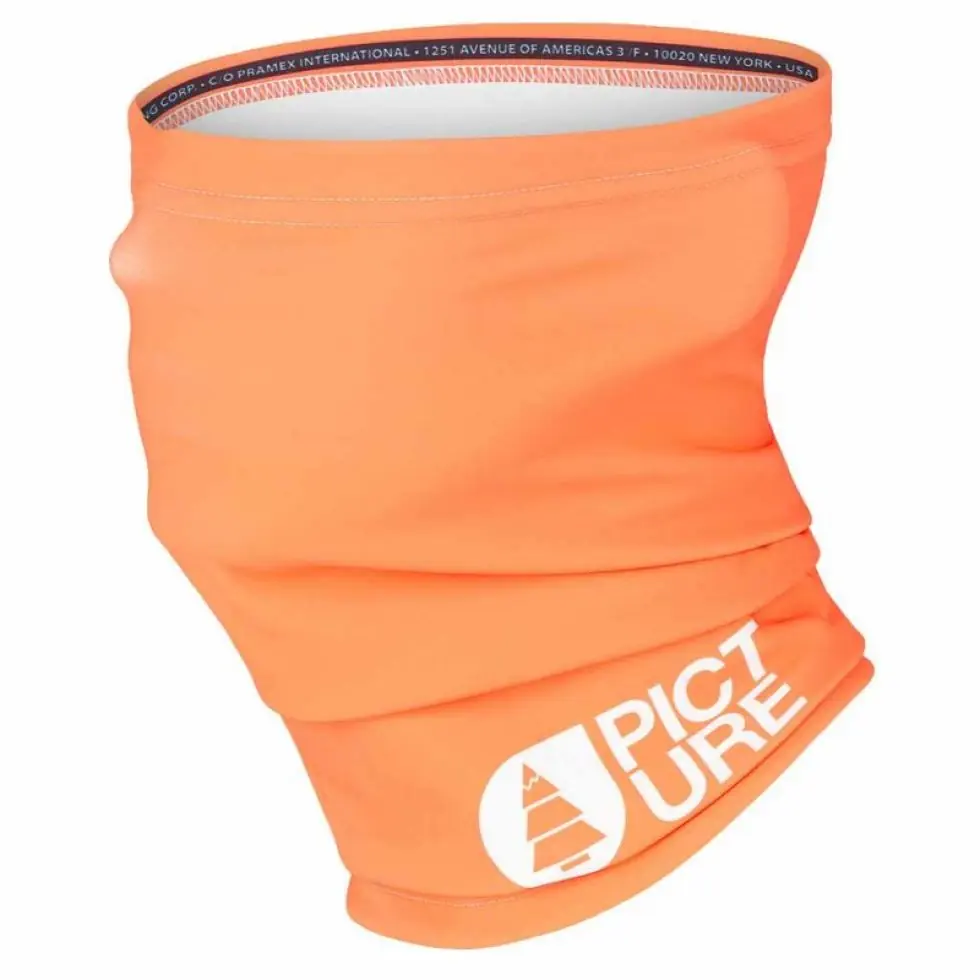 Picture neckwarmer tangerine