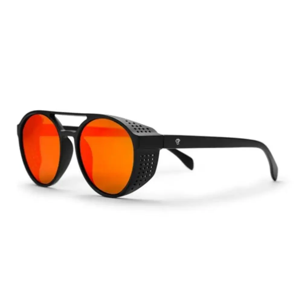 CHPO Rickard zonnebril matte black polarized red mirror