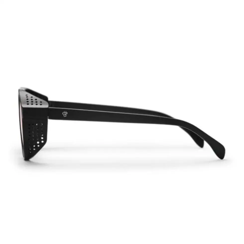 CHPO Rickard zonnebril matte black polarized red mirror