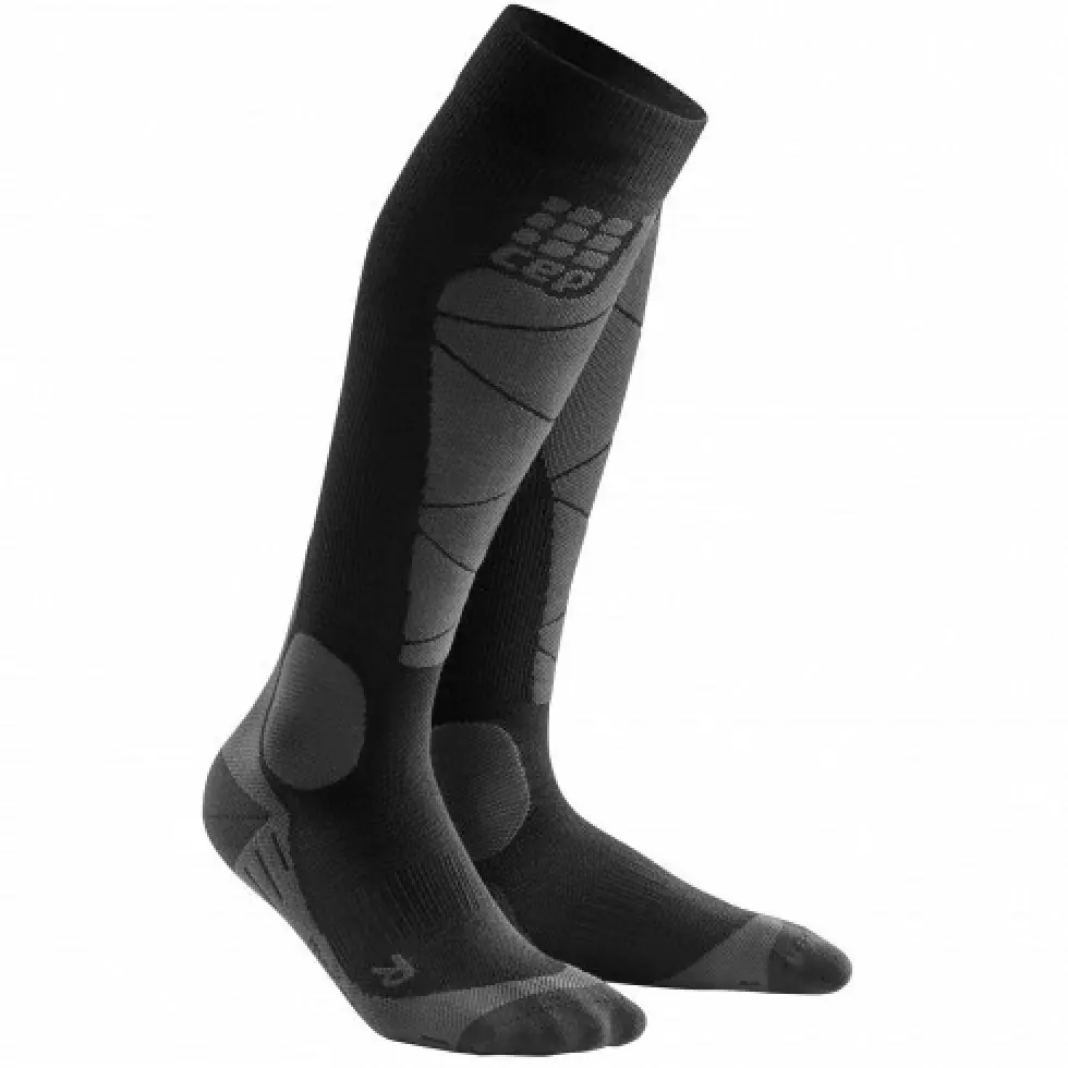 CEP Merino Compression socks black - anthracite