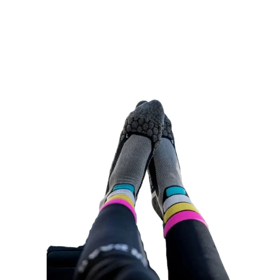 Poederbaas Technical Ski Socks Compress Merino Pro black