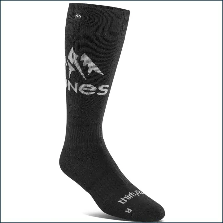 Thirtytwo Jones Merino Sock Black