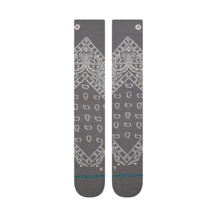 Stance Barrio Mid Wool Snow Darkgrey 