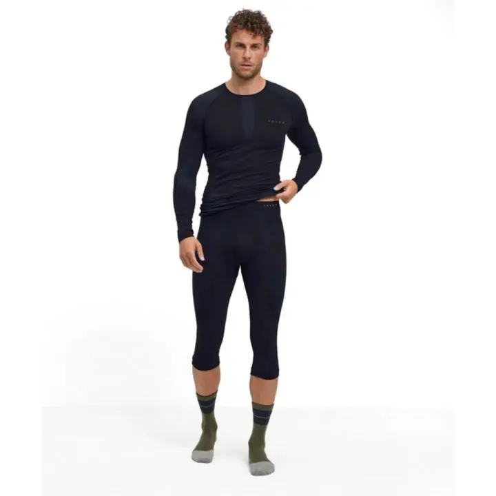 Falke Warm 3/4 Tights Men Thermobroek black
