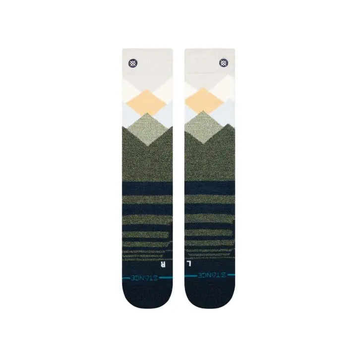 Stance Performance Misty Mid Wool Snow Navy
