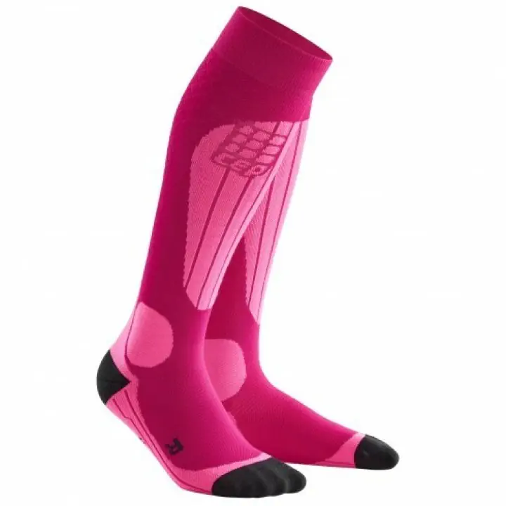 CEP Thermo Compression women's socks pink - flash pink 22-23