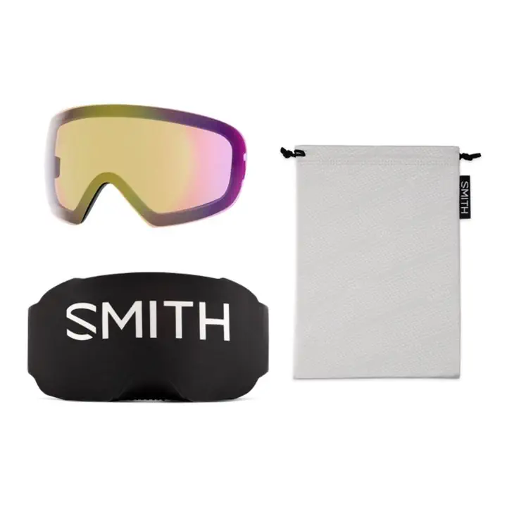 Smith I-O MAG S Black Chromapop Pro Photochromic Red Mirror