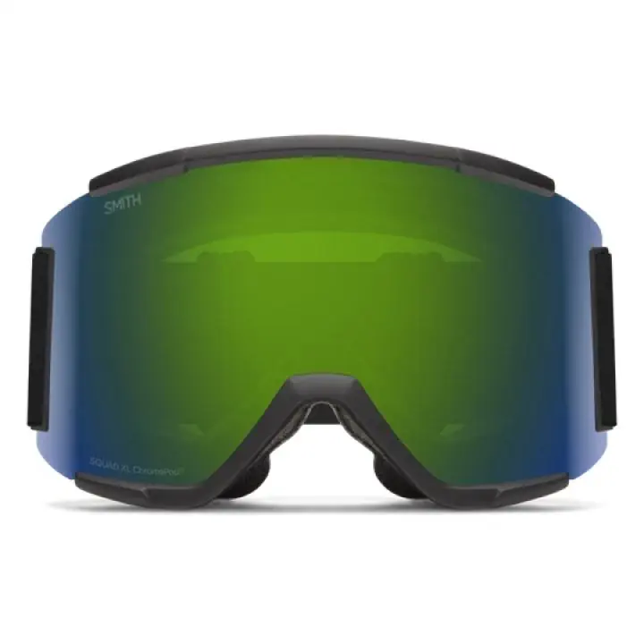 Smith Squad XL Black Chromapop Sun Green Mirror