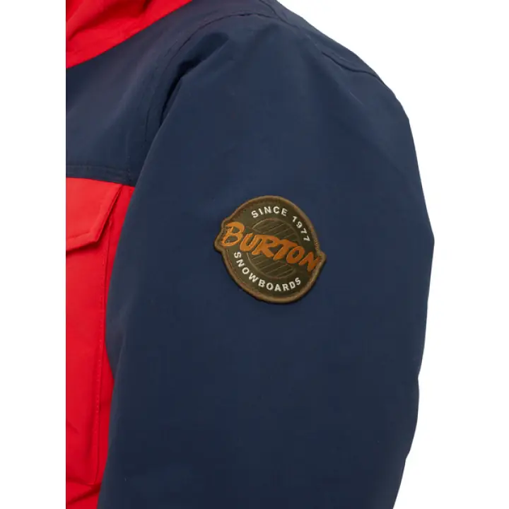 Burton Covert kids jacket flame scarlet - dress blue