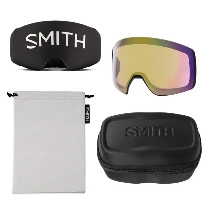 Smith 4D MAG XL Black Chromapop Sun Red Mirror