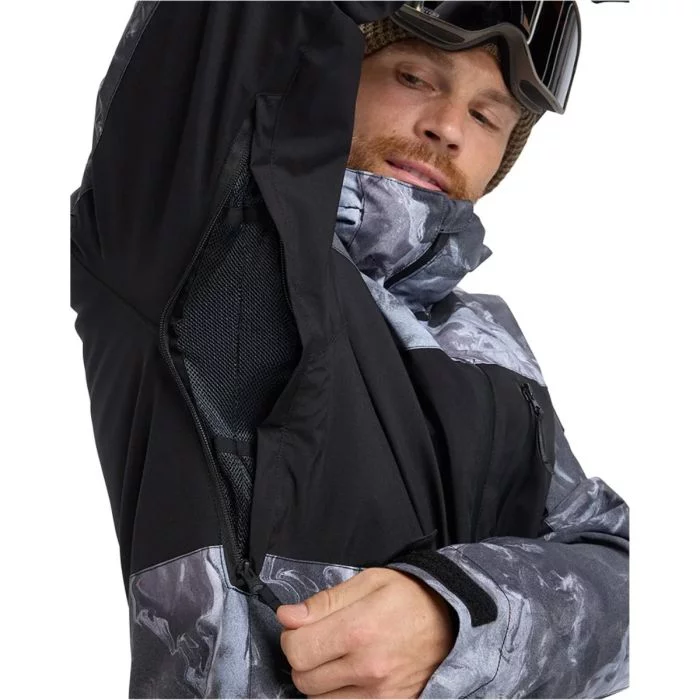 Quiksilver\u0020Sycamore\u0020Printed\u0020Jacket\u0020Thermostamp\u0020Greyscale