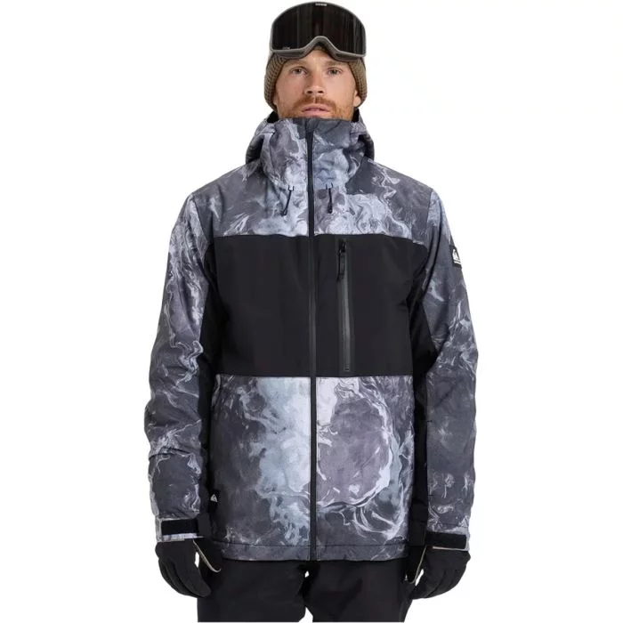 Quiksilver\u0020Sycamore\u0020Printed\u0020Jacket\u0020Thermostamp\u0020Greyscale