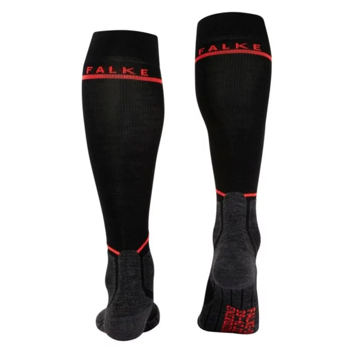 Falke\u0020SK\u0020Energizing\u0020women\u0027s\u0020compressie\u0020sokken\u0020black\u002Dneon\u0020red