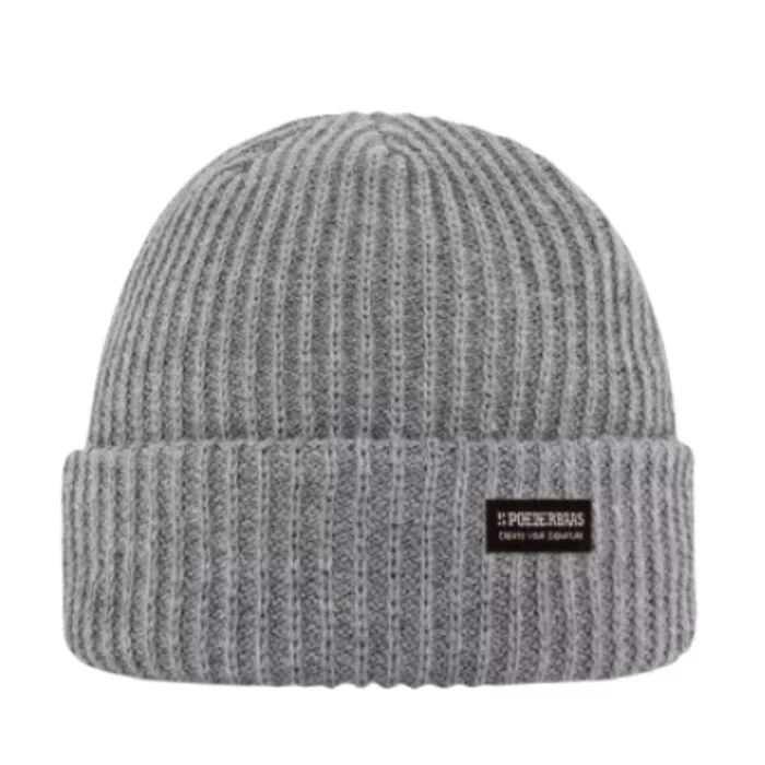 Poederbaas\u0020Royal\u0020Rib\u0020Beanie\u0020Grey
