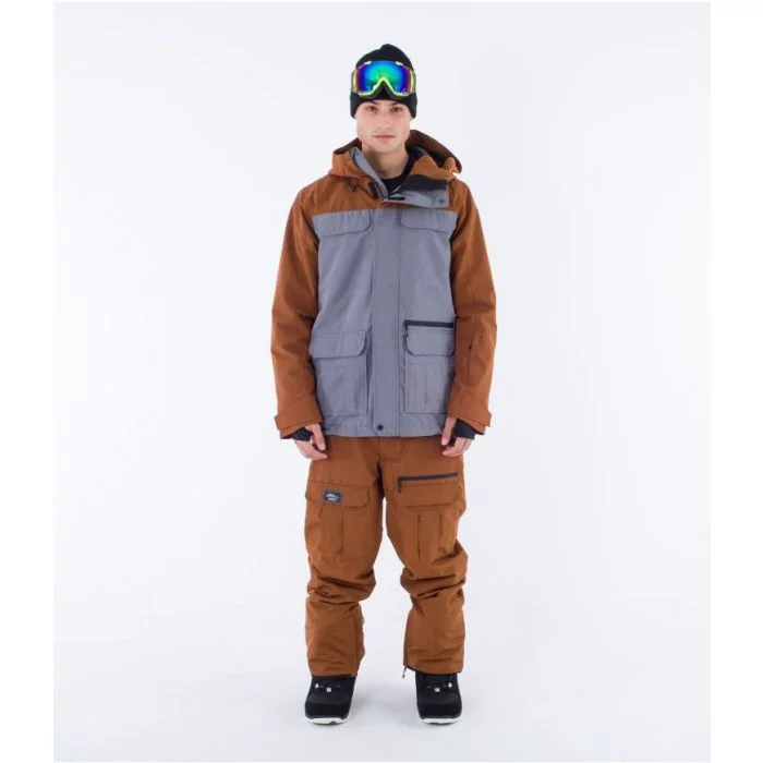 Hurley\u0020Pemberton\u0020jacket\u0020stone\u0020grey\u0020\u002D\u0020bronze