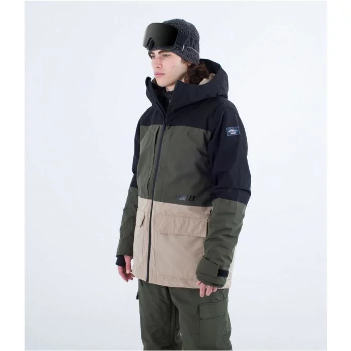 Hurley\u0020Rutland\u0020jacket\u0020black\u0020\u002D\u0020cargo\u0020khaki