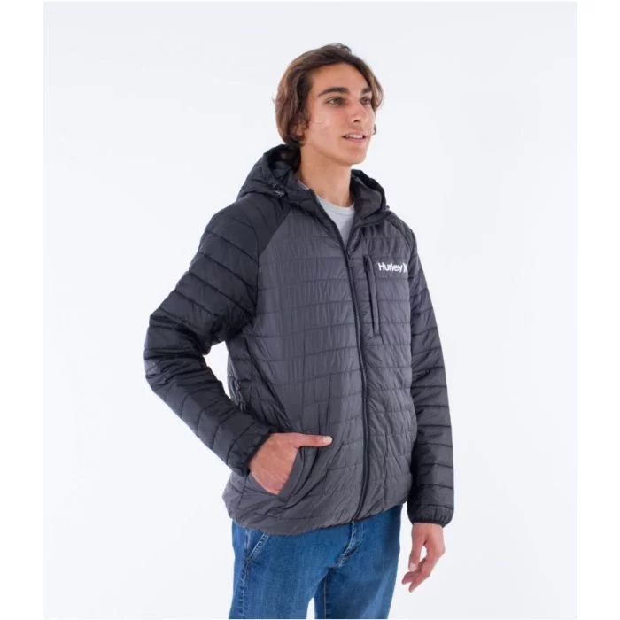 Hurley\u0020Foothill\u0020packable\u0020jacket\u0020stone\u0020grey