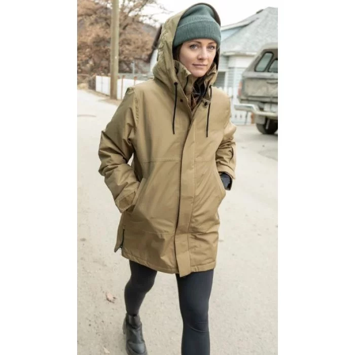 Volcom\u0020Paxson\u0020TDS\u00202L\u0020women\u0027s\u0020jacket\u0020dark\u0020khaki